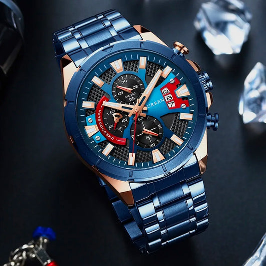 Reloj Curren 8401 Chronograph Luxury – Acero Inoxidable Premium