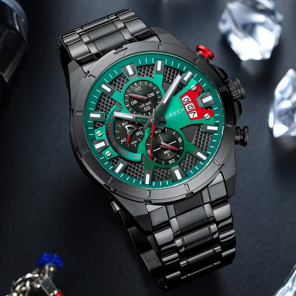 Reloj Curren 8401 Chronograph Luxury – Acero Inoxidable Premium